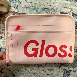 Glossier makeup bag
